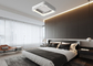 Salone della camera da letto nessuna lampada elettrica del ventilatore da soffitto del condizionatore d'aria invisibile della lampada del ventilatore da soffitto della foglia