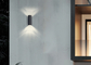 6W 12W Lampada da parete esterna semplice moderna LED impermeabile doppia testa Shell E27